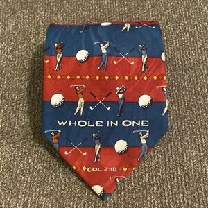 Appointed Apparel Living Epistles Men Polyester Tie Golf Whole In One Religious